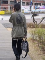 back of woman